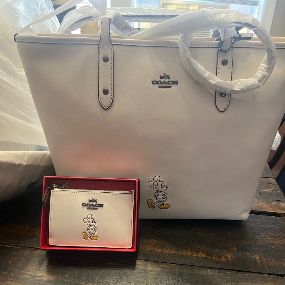 RESERVED -COACH Disney Tote with matching wallet